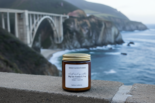 Big Sur Candle with Bixby Bridge