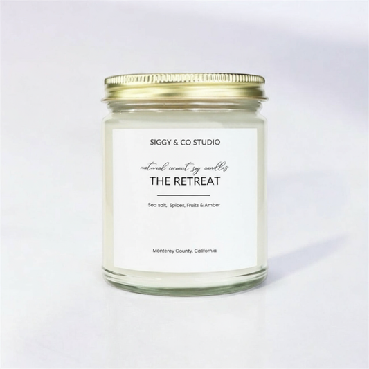 The Retreat candle without weight details