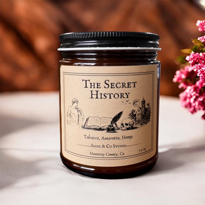 The Secret History- Sweet Tobacco Coconut Soy Scented Candle