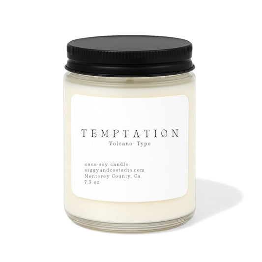 Temptation — Volcano- Type Premium Coconut–Soy Candle