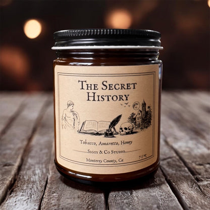 The Secret History- Sweet Tobacco Coconut Soy Scented Candle