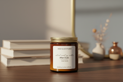 After Dusk Candle Close-up Lifestyle