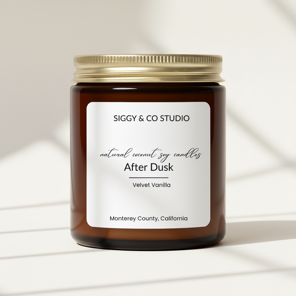 After Dusk Candle Studio Shot