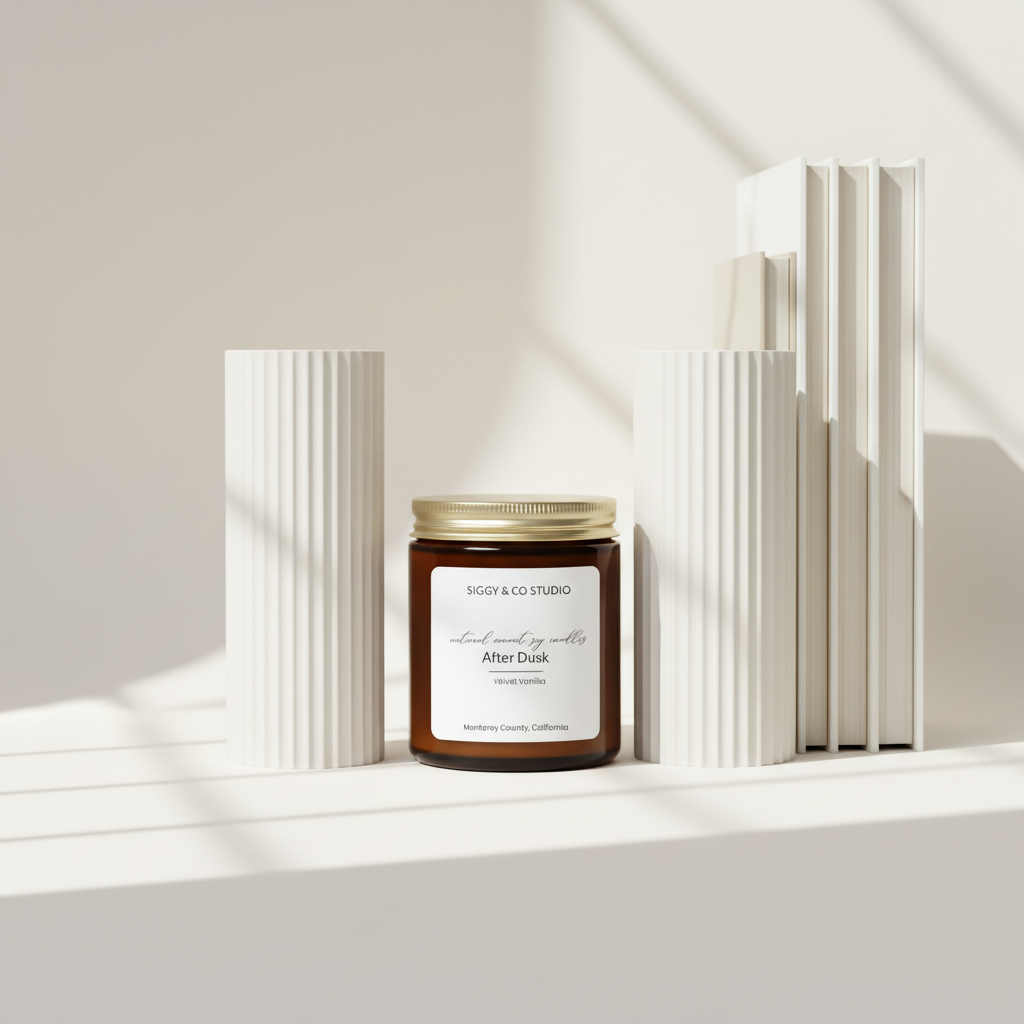 After Dusk with Bookends and Books