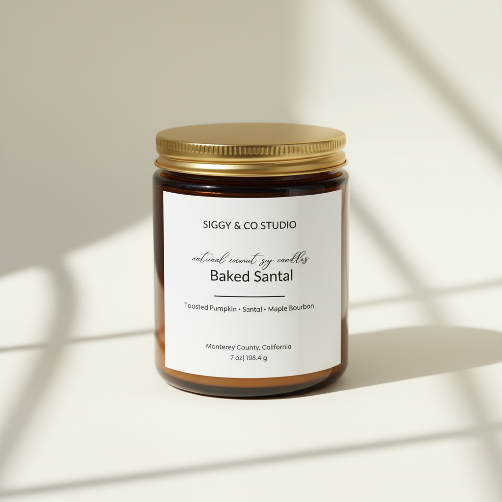 Baked Santal with Gold Lid - Studio Shot