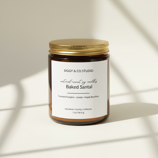 Baked Santal with Gold Lid - Studio Shot