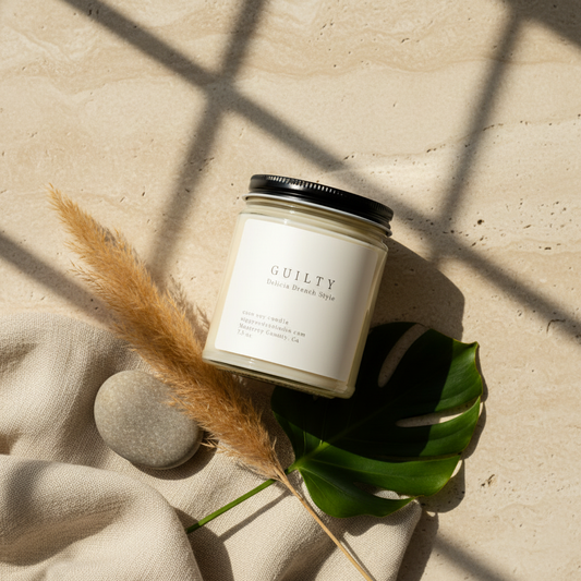 Guilty elevated lifestyle photo with organic elements