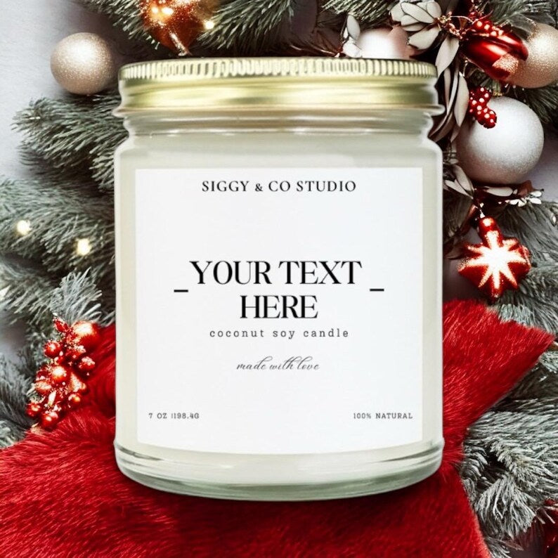 Custom Candle Label personalized Gifts