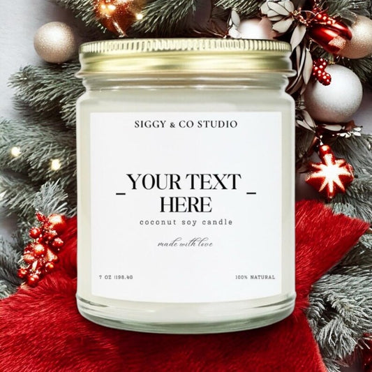 Custom Candle Label personalized Gifts