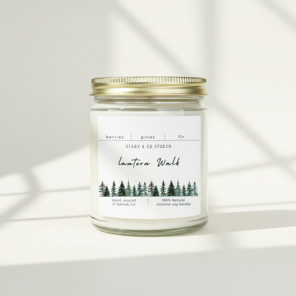 Lantern Walk candle studio shot