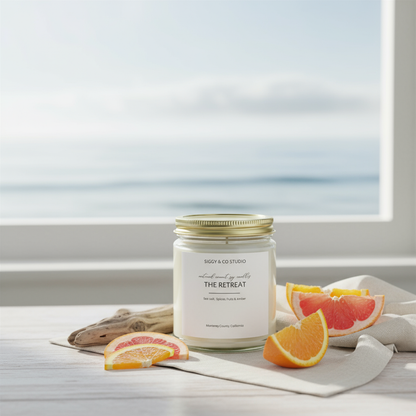 The Retreat candle lifestyle image