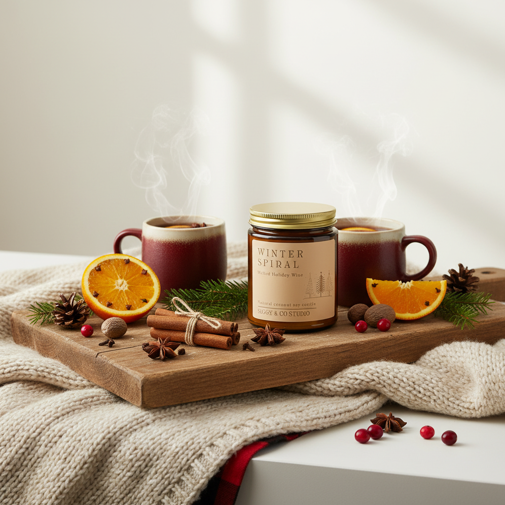 Winter Spiral Holiday Lifestyle Photo